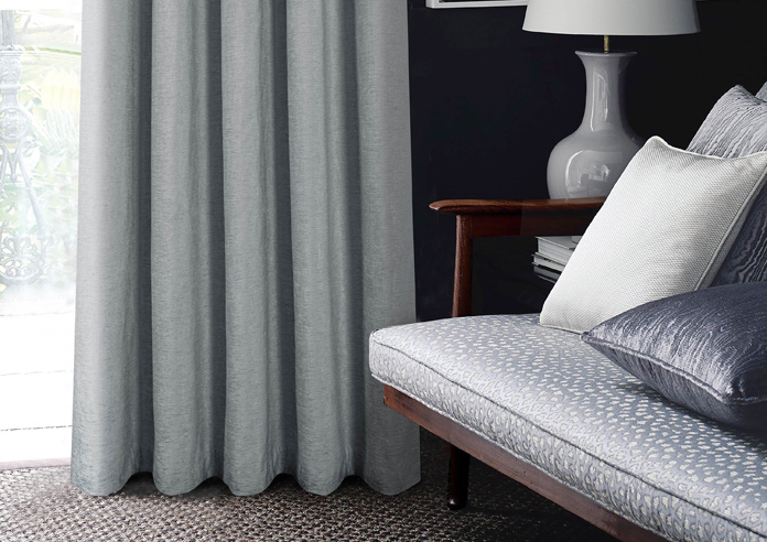 Amberley Eyelet, Nickel - Ready Made Curtains - Image 6